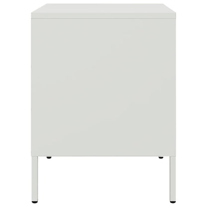 Mesa de cabeceira 36x39x50,5 cm aço branco