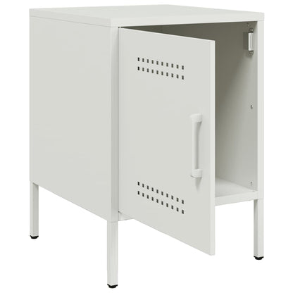 Mesa de cabeceira 36x39x50,5 cm aço branco