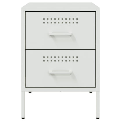 Mesa de cabeceira 36x39x50,5 cm aço branco