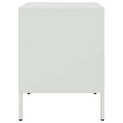 Mesa de cabeceira 36x39x50,5 cm aço branco