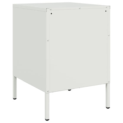 Mesa de cabeceira 36x39x50,5 cm aço branco