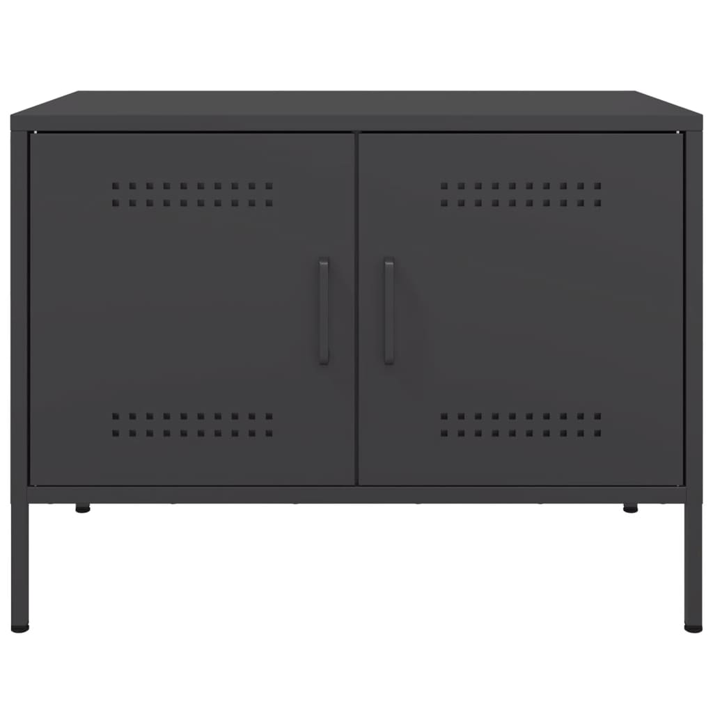 Móveis de TV 2 pcs 68x39x50,5 cm aço preto