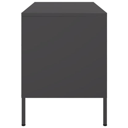 Móveis de TV 2 pcs 68x39x50,5 cm aço preto