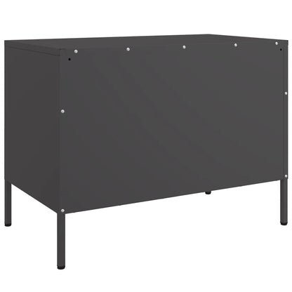 Móveis de TV 2 pcs 68x39x50,5 cm aço preto