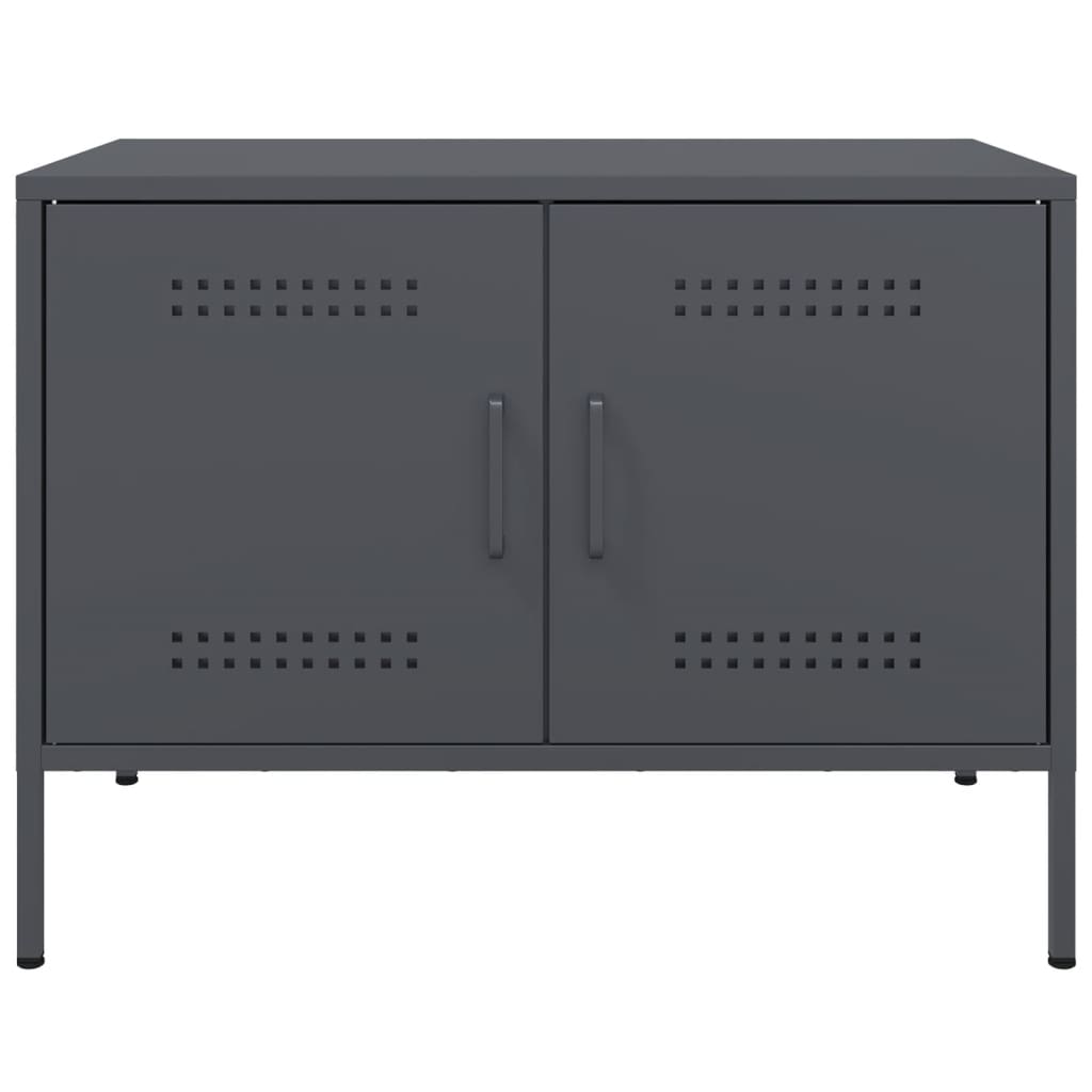 Móveis de TV 2 pcs 68x39x50,5 cm aço antracite