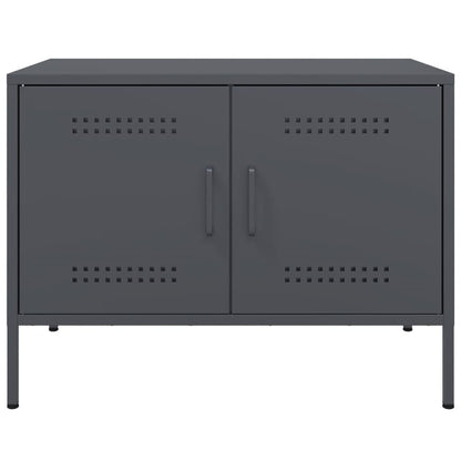 Móveis de TV 2 pcs 68x39x50,5 cm aço antracite