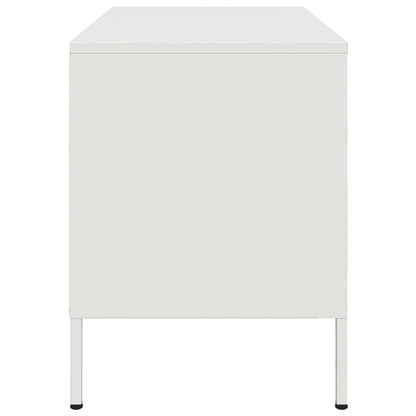 Móveis de TV 2 pcs 68x39x50,5 cm aço branco