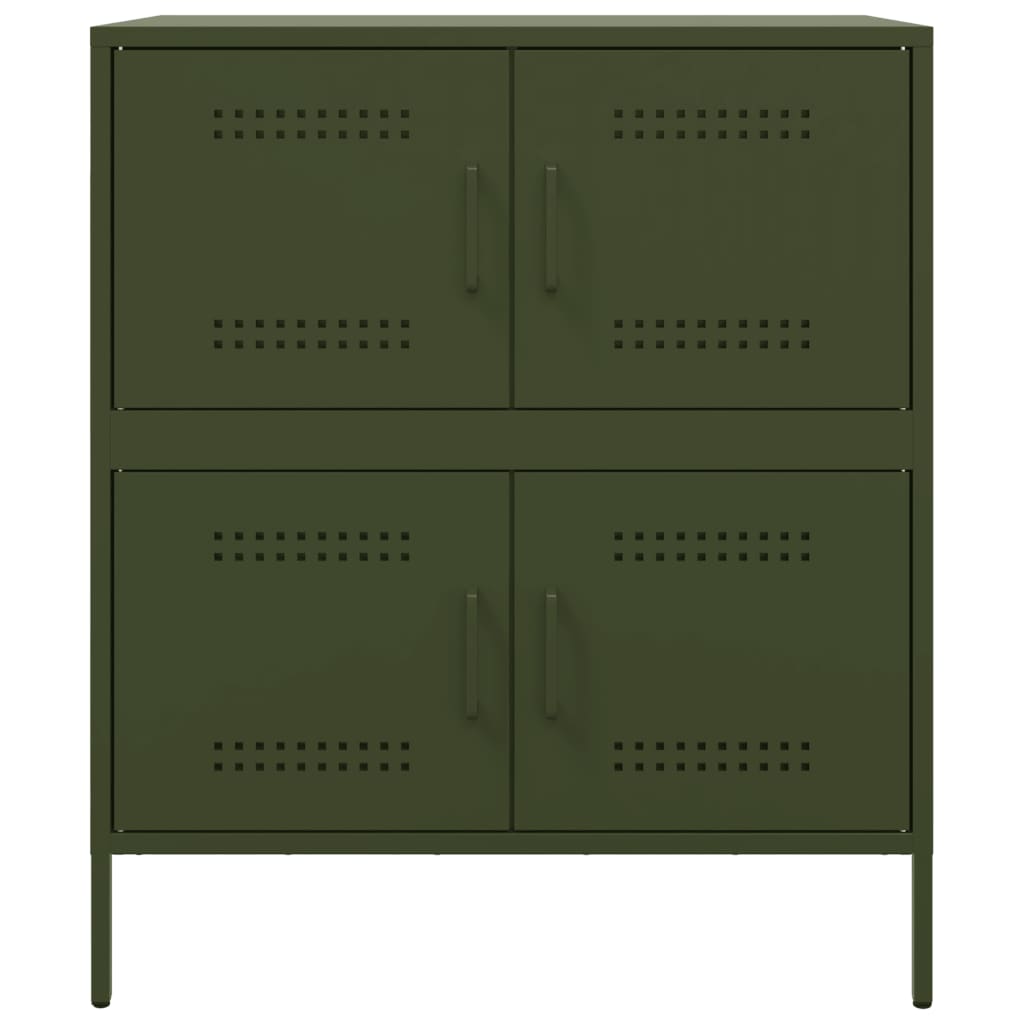 Aparador 68x39x79 cm aço verde azeitona