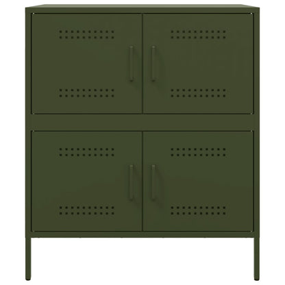 Aparador 68x39x79 cm aço verde azeitona