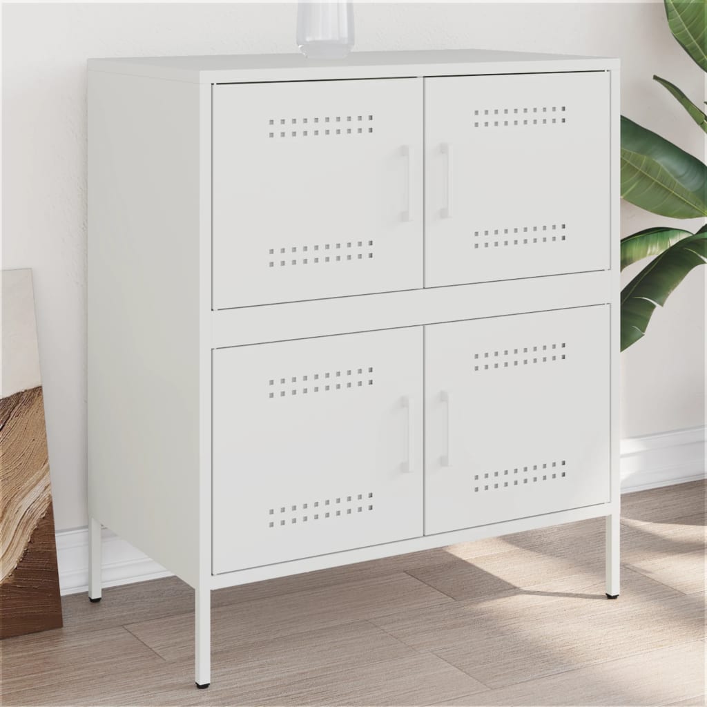 Aparador 68x39x79 cm aço branco