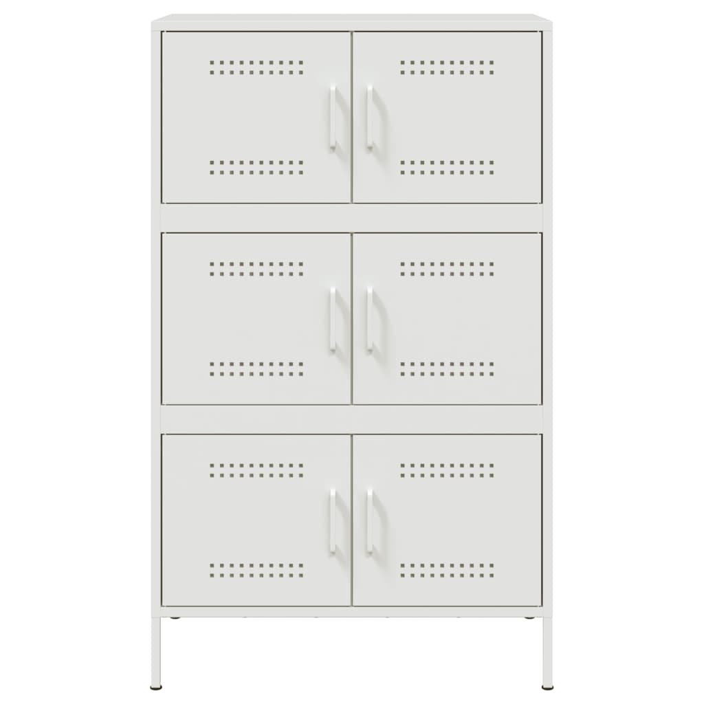 Aparador alto 68x39x113 cm aço branco