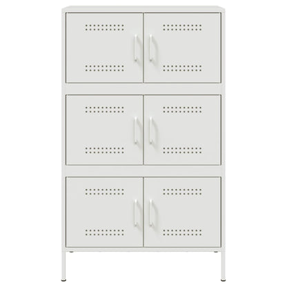 Aparador alto 68x39x113 cm aço branco