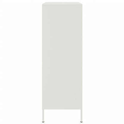 Aparador alto 68x39x113 cm aço branco