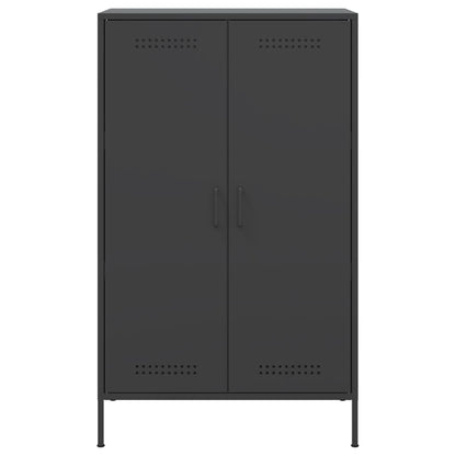 Aparador alto 68x39x113 cm aço preto