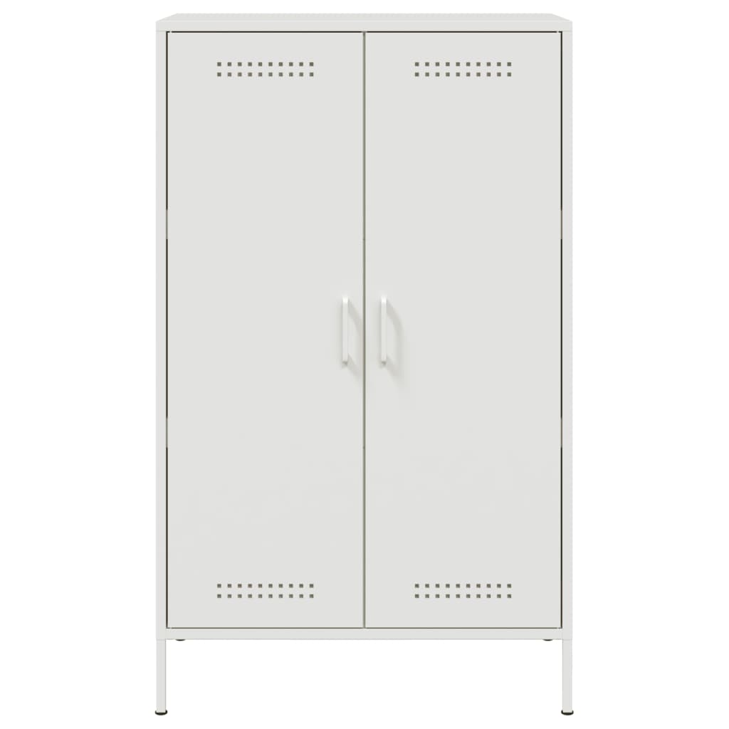 Aparador alto 68x39x113 cm aço branco