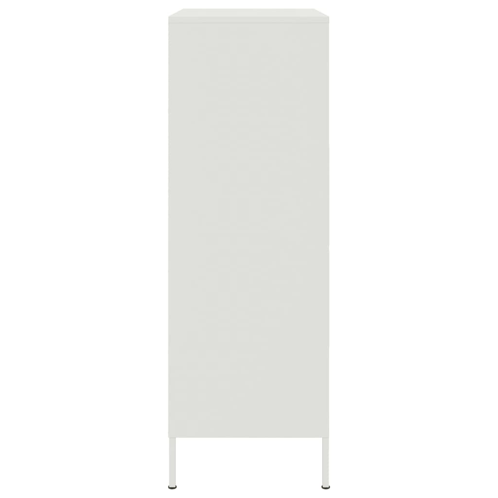 Aparador alto 68x39x113 cm aço branco