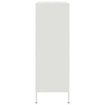 Aparador alto 68x39x113 cm aço branco