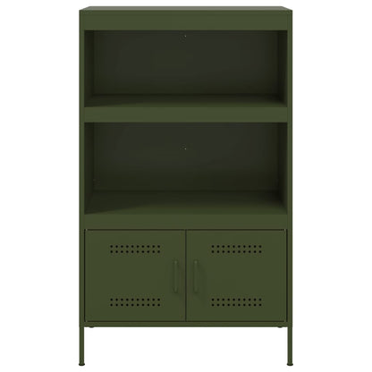 Aparador alto 68x39x113 cm aço verde azeitona