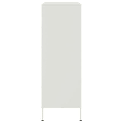 Aparador alto 68x39x113 cm aço branco