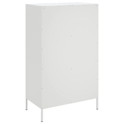 Aparador alto 68x39x113 cm aço branco