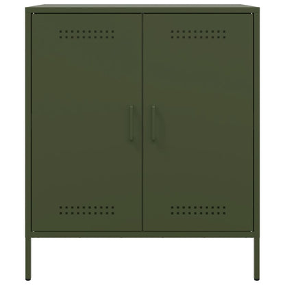 Aparador 68x39x79 cm aço verde azeitona