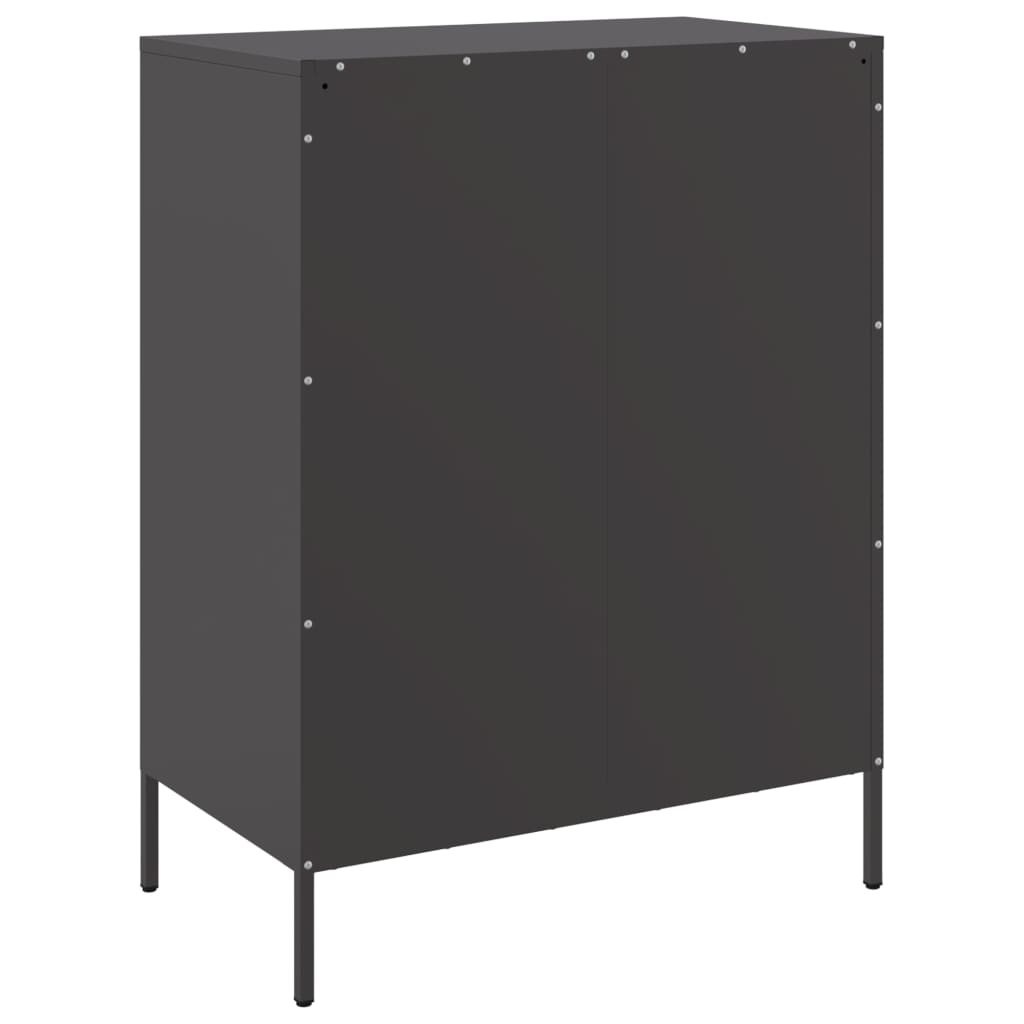 Aparador 68x39x89 cm aço preto