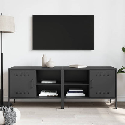 Móveis de TV 2 pcs 68x39x50,5 cm aço preto