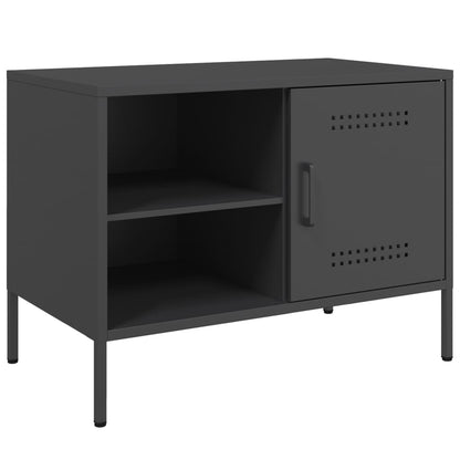 Móveis de TV 2 pcs 68x39x50,5 cm aço preto