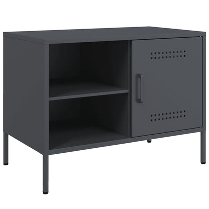 Móveis de TV 2 pcs 68x39x50,5 cm aço antracite