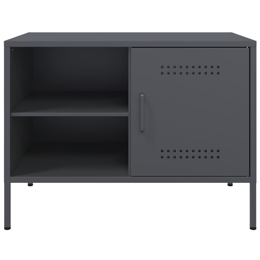 Móveis de TV 2 pcs 68x39x50,5 cm aço antracite