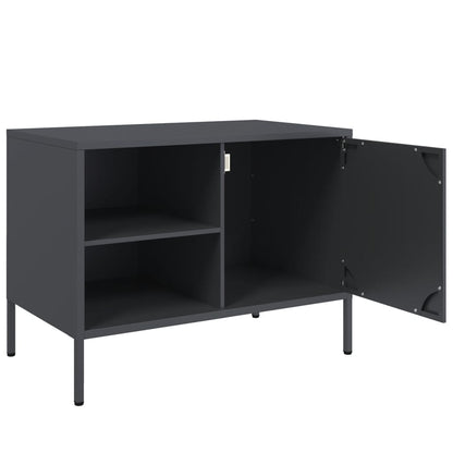 Móveis de TV 2 pcs 68x39x50,5 cm aço antracite