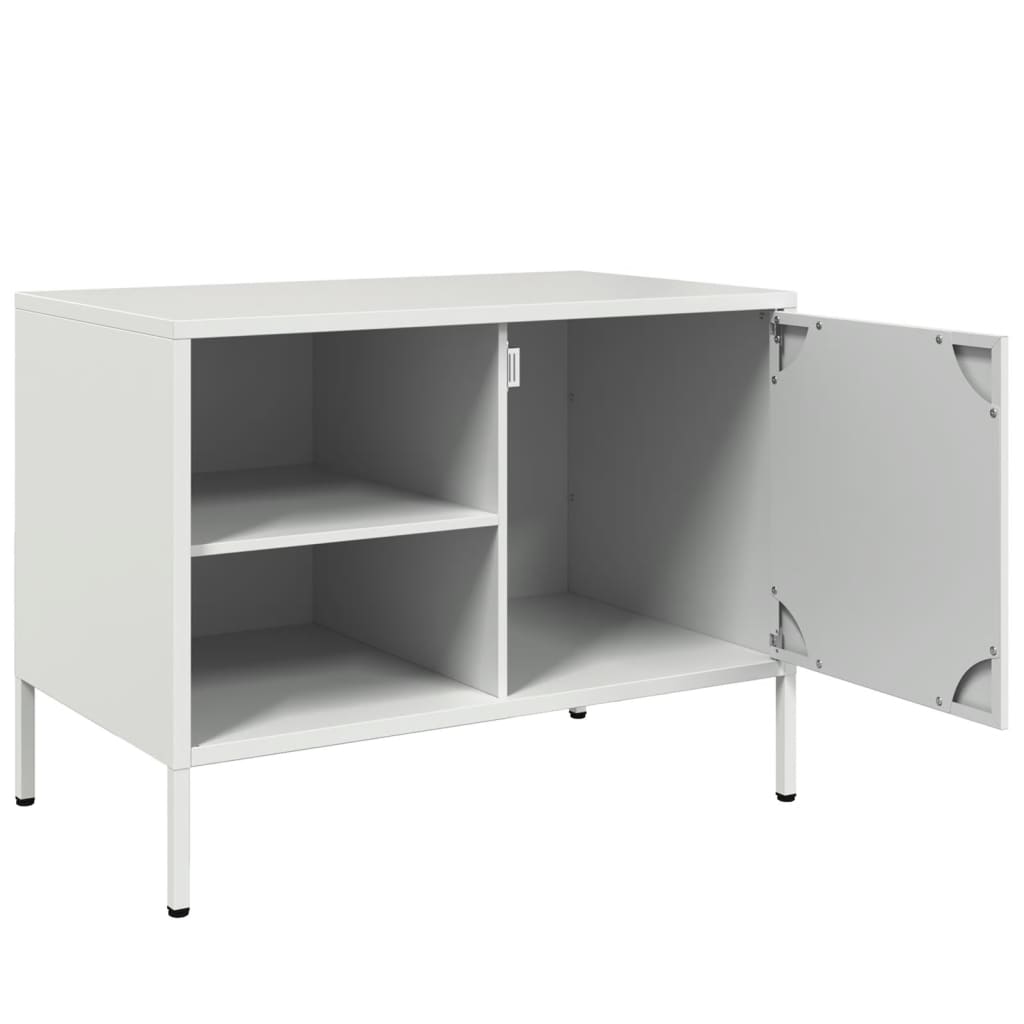 Móvel de TV 68x39x50,5 cm aço branco