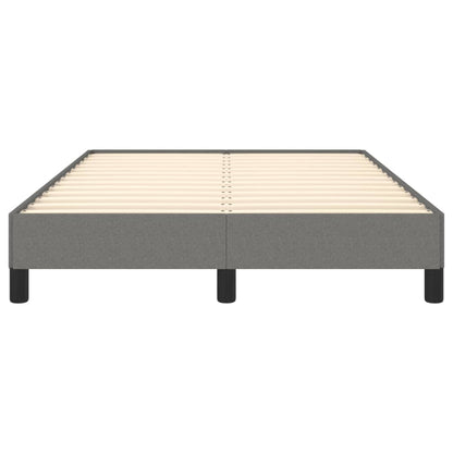 Estrutura de cama 120x190 cm tecido cinzento-escuro