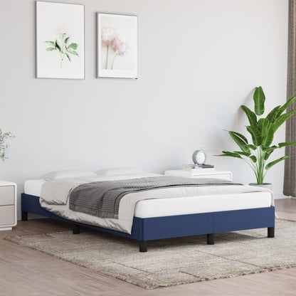 Estrutura de cama 120x190 cm tecido azul