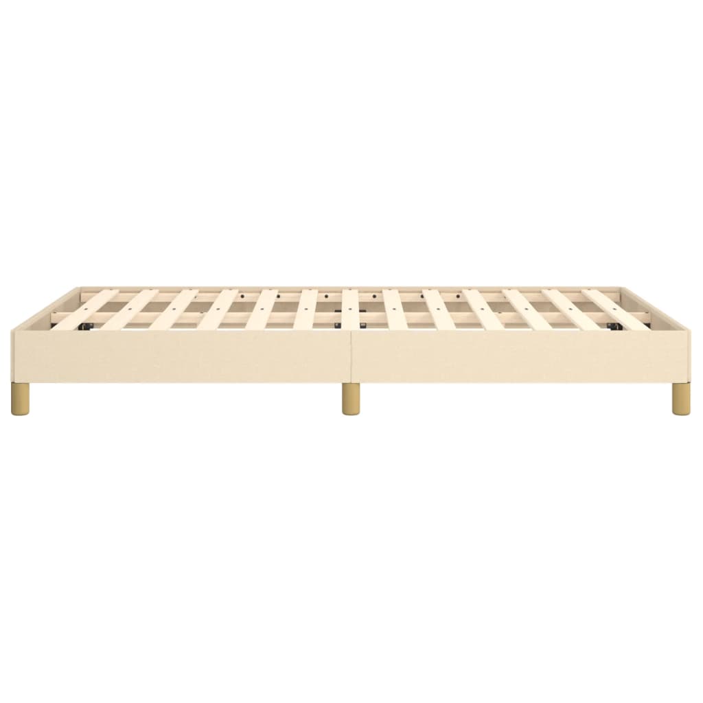 Estrutura de cama 120x190 cm tecido cor creme