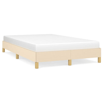 Estrutura de cama 120x190 cm tecido cor creme