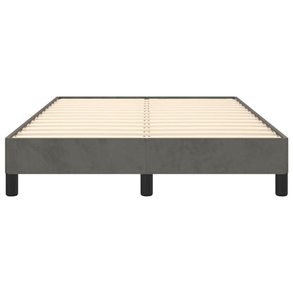 Estrutura de cama 120x190 cm veludo cinzento-escuro