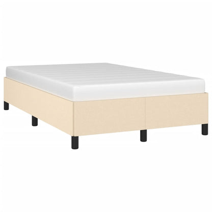 Estrutura de cama 120x190 cm tecido cor creme