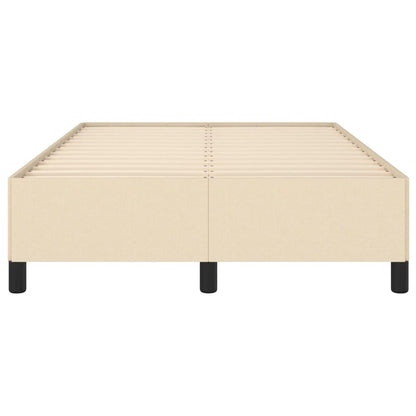 Estrutura de cama 120x190 cm tecido cor creme