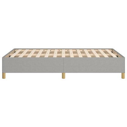 Estrutura de cama 120x190 cm tecido cinzento-claro