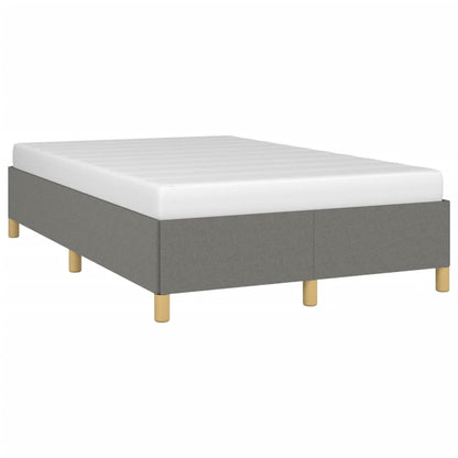 Estrutura de cama 120x190 cm tecido cinzento-escuro