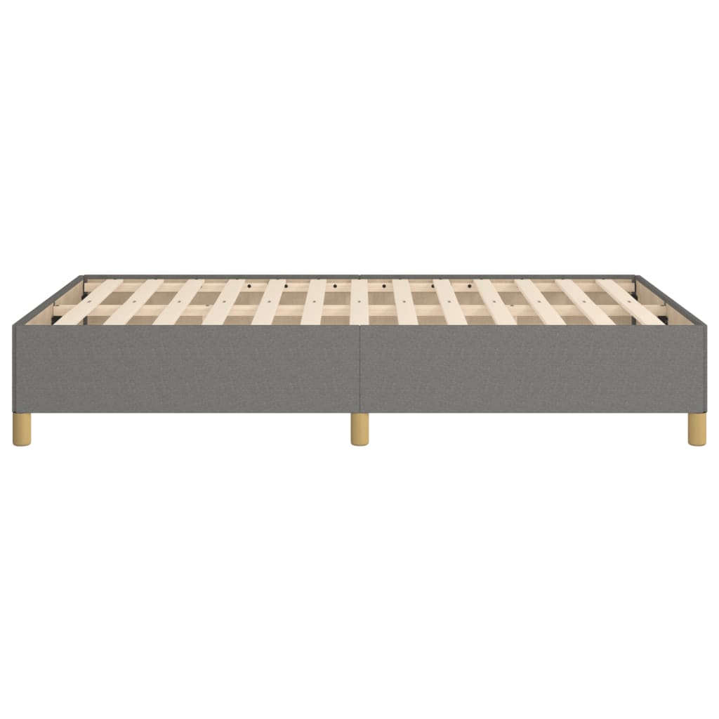 Estrutura de cama 120x190 cm tecido cinzento-escuro