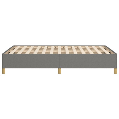 Estrutura de cama 120x190 cm tecido cinzento-escuro