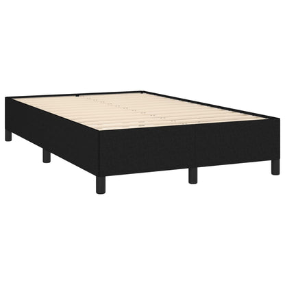 Cama boxspring com colchão 120x190 cm tecido preto