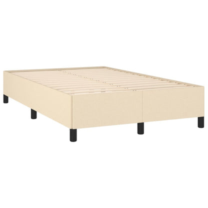 Cama boxspring com colchão 120x190 cm tecido cor creme