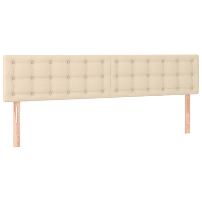 Cama boxspring com colchão 120x190 cm tecido cor creme