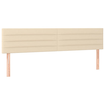 Cama boxspring com colchão 120x190 cm tecido cor creme