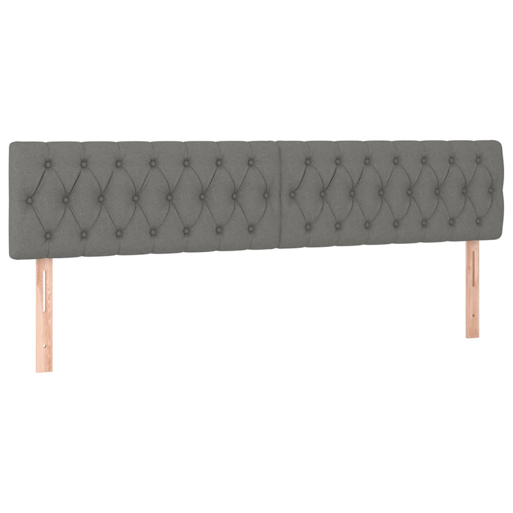 Cama boxspring com colchão 120x190 cm tecido cinzento-escuro