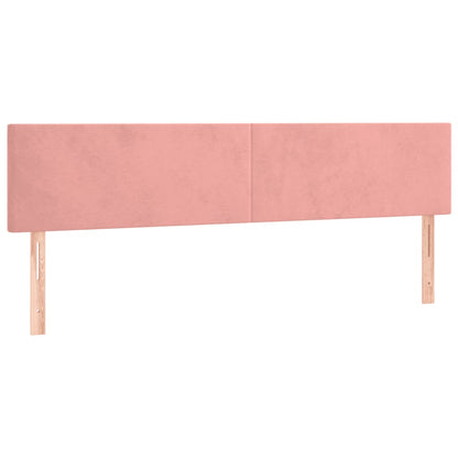 Cama boxspring com colchão 120x190 cm veludo rosa