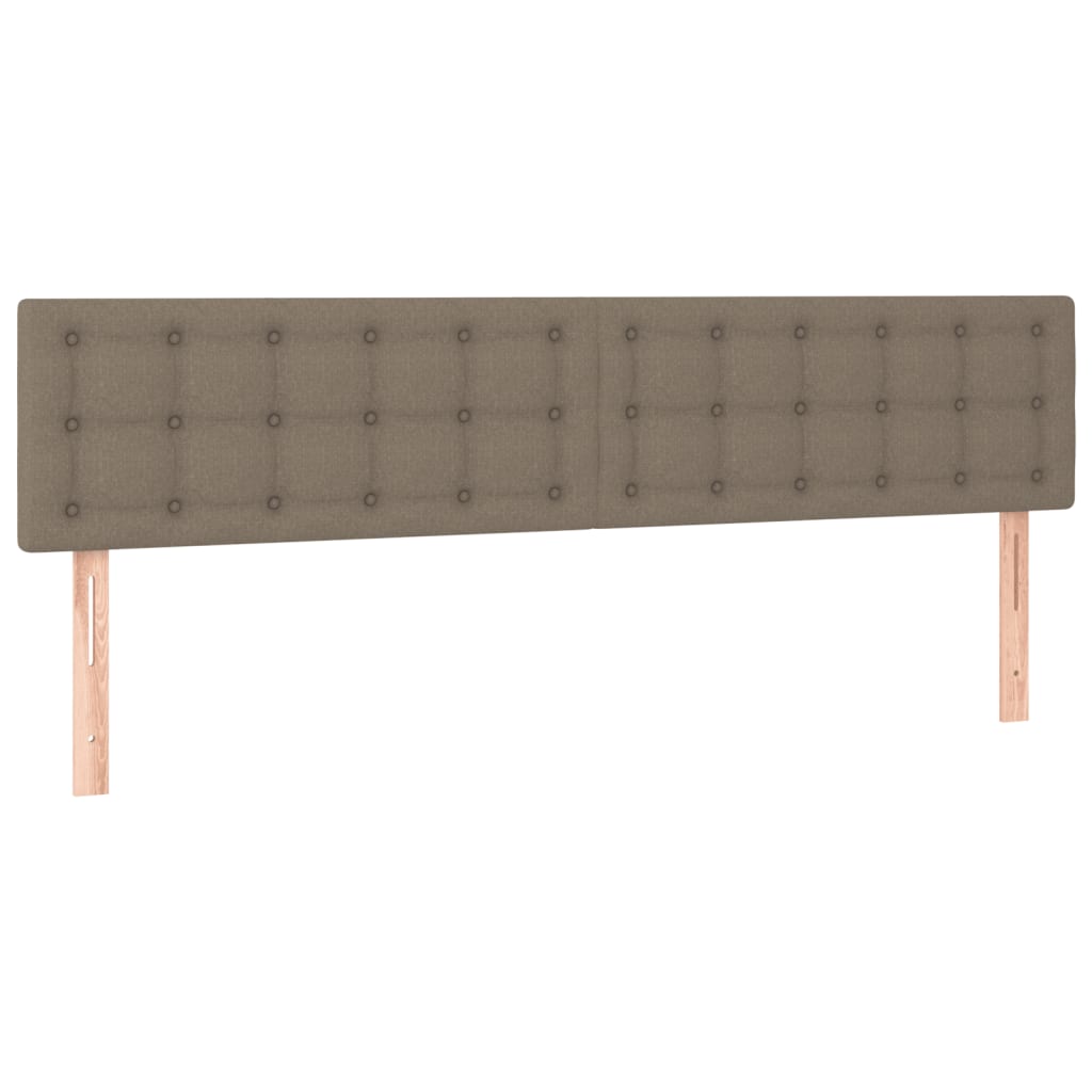 Cama box spring colchão/LED 120x190cm tecido cinza-acastanhado